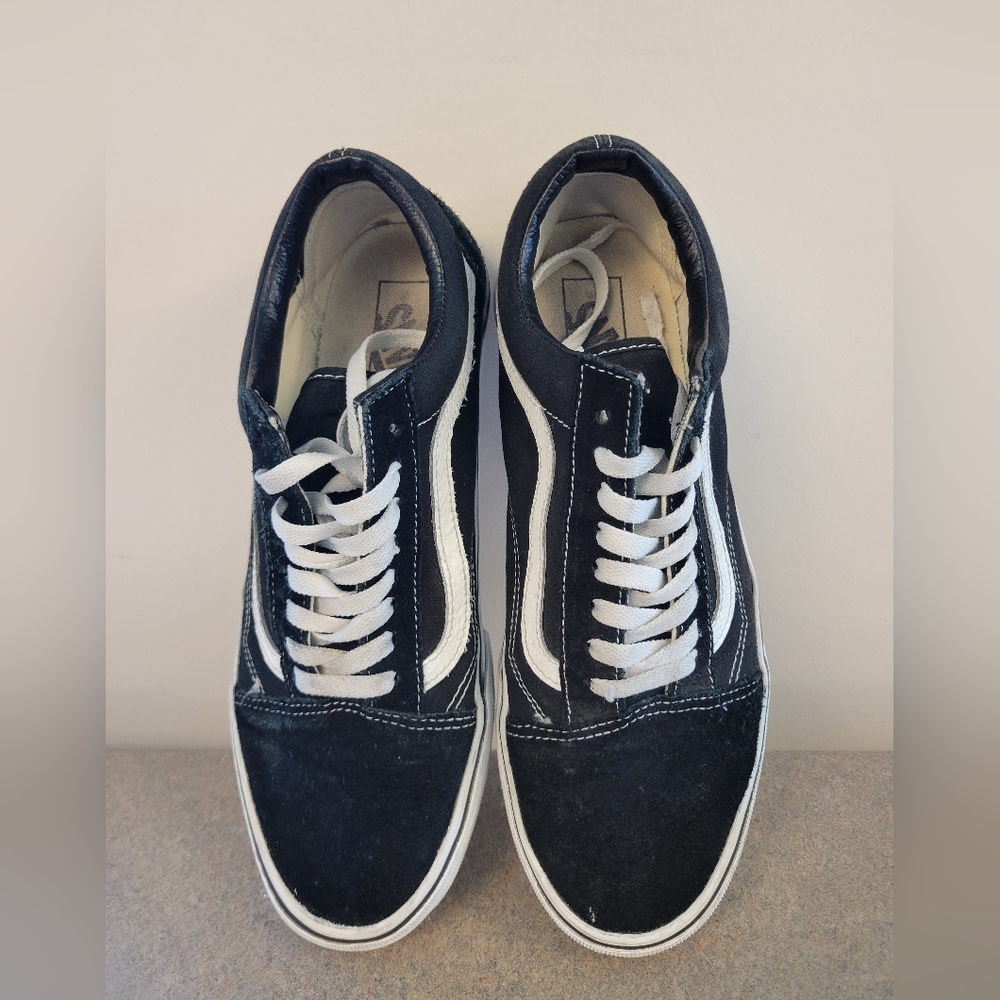 Mens Vans Black Suede Shoes